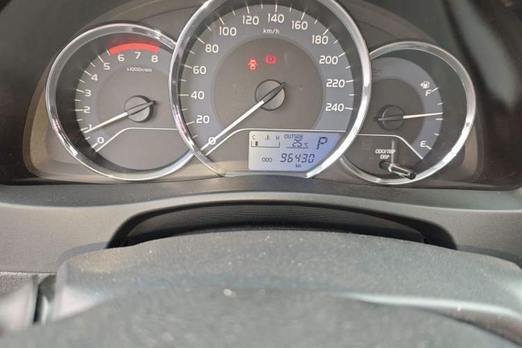 Used Toyota Corolla 2017 Revised Version 1.2T S-CVT GL Odometer Close Up