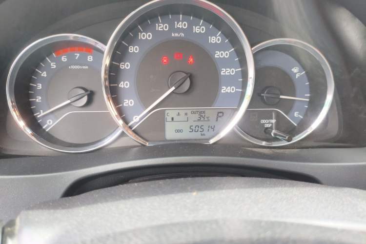 Used Toyota Corolla 2017 Revised Version 1.2T S-CVT GL Odometer Close Up