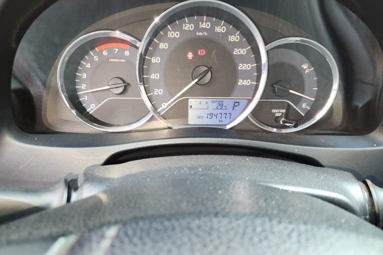 Used Toyota Corolla 2017 Revised Version 1.2T S-CVT GL Odometer Close Up