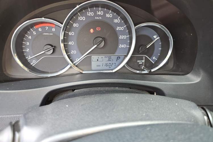 Used Toyota Corolla 2017 Revised Version 1.2T S-CVT GL Odometer Close Up