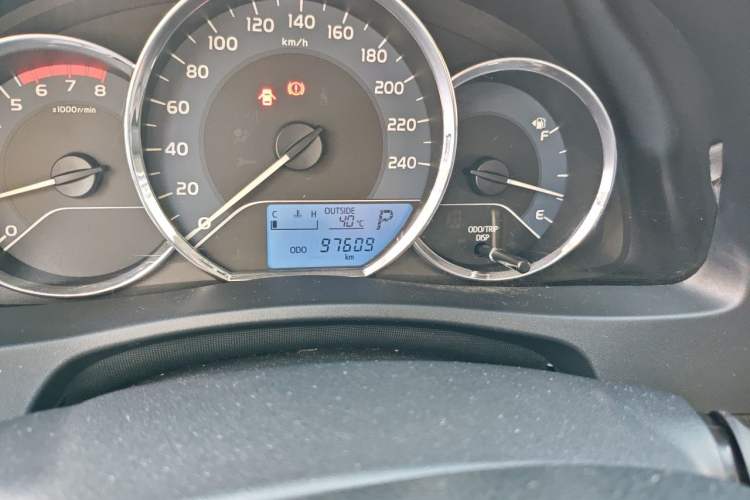 Used Toyota Corolla 2017 Revised Version 1.2T S-CVT GL Odometer Close Up