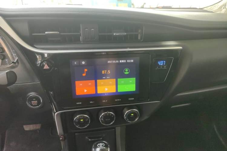 Used Toyota Corolla 2017 Revised Version 1.2T S-CVT GL-i Audio And AC Panel