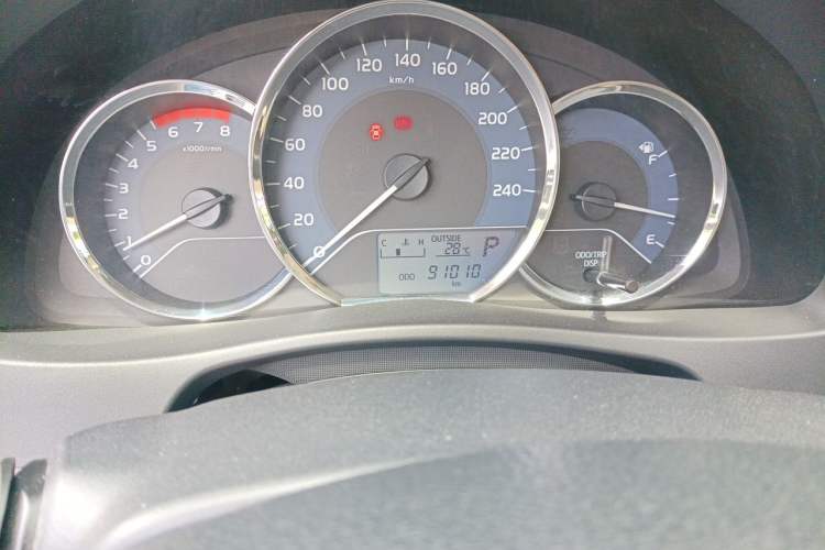 Used Toyota Corolla 2017 Revised Version 1.2T S-CVT GL Odometer Close Up