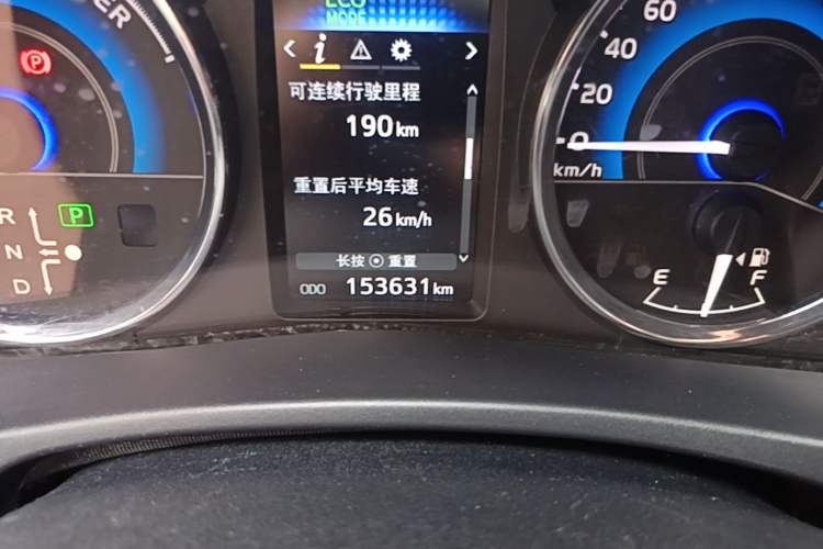 Used Toyota Corolla 2017 Revised Dual-Engine 1.8L E-CVT Leading Edition Odometer Close Up