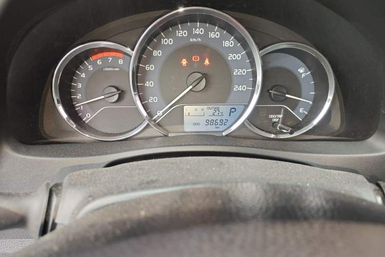 Used Toyota Corolla 2017 Revised Version 1.2T S-CVT GL Odometer Close Up