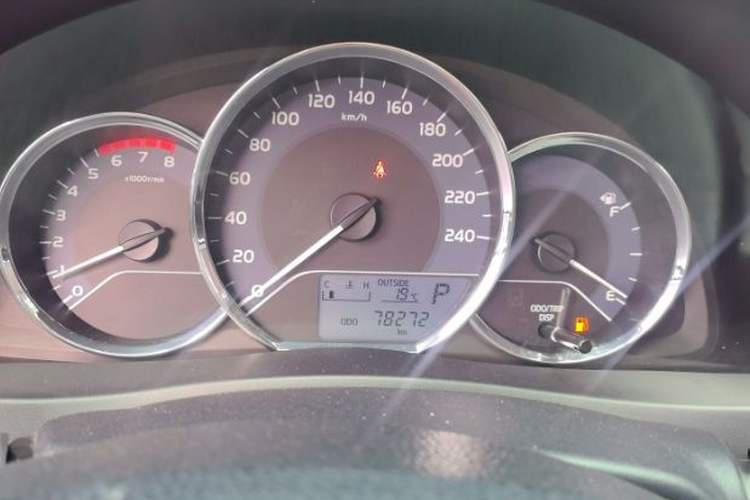 Used Toyota Corolla 2017 Revised Version 1.2T S-CVT GL Odometer Close Up