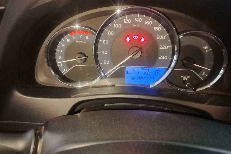 Used Toyota Corolla 2017 Revised Version 1.2T S-CVT GL Odometer Close Up