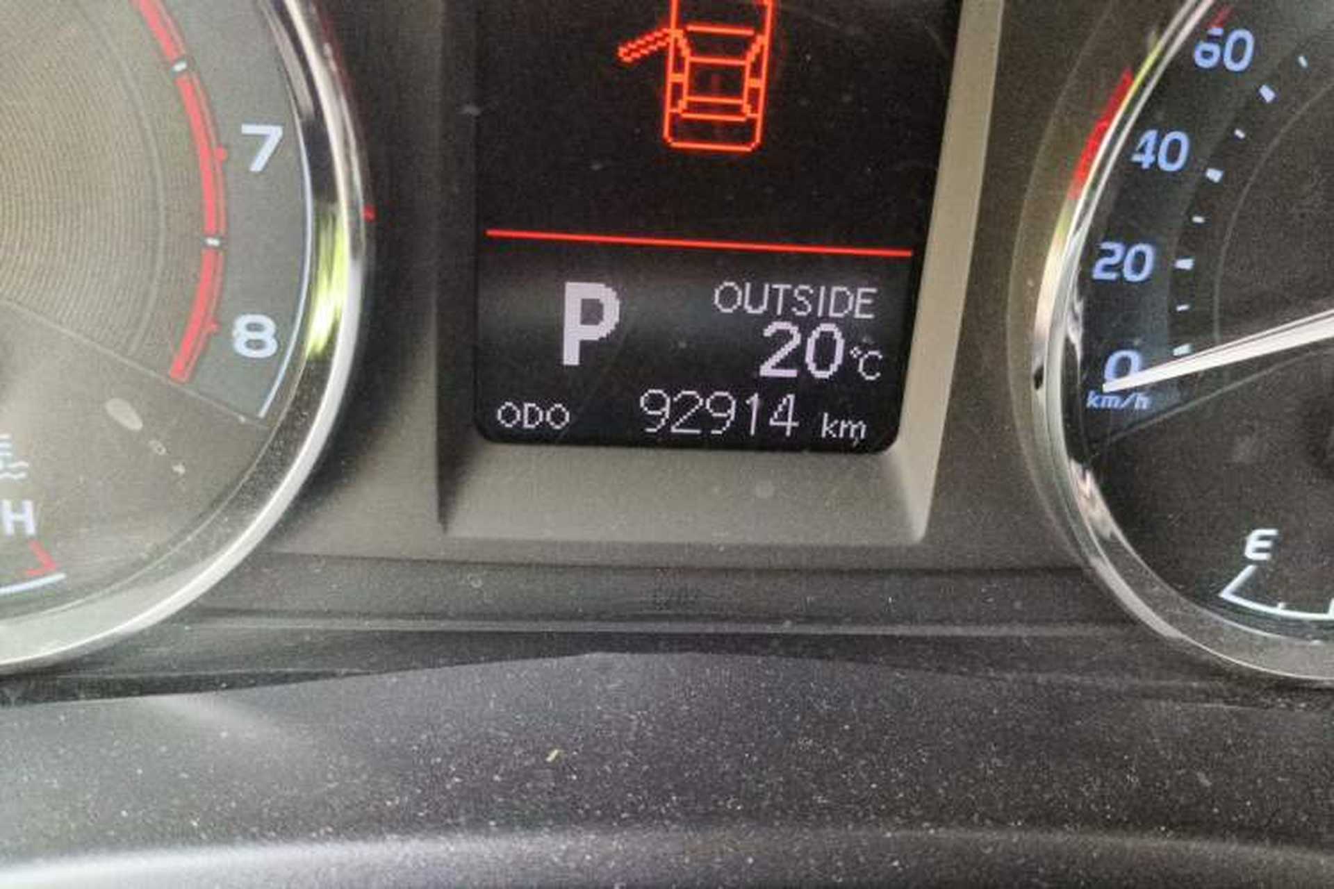 Used Toyota Corolla 2017 1.2T CVT GL-i Leather Edition Odometer Close Up