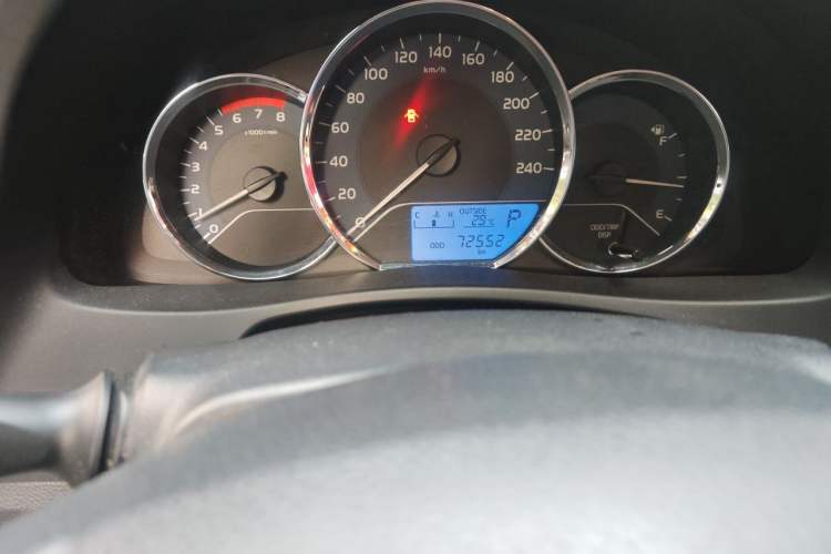 Used Toyota Corolla 2017 Revised Version 1.2T S-CVT GL Odometer Close Up