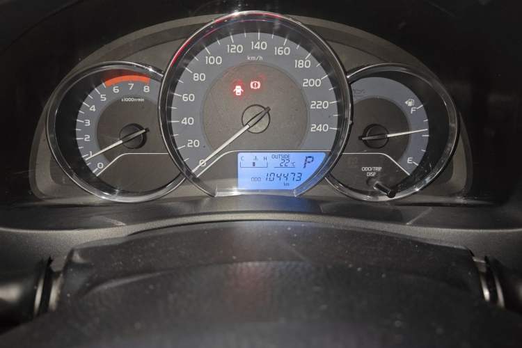 Used Toyota Corolla 2017 Revised Version 1.2T S-CVT GL Odometer Close Up