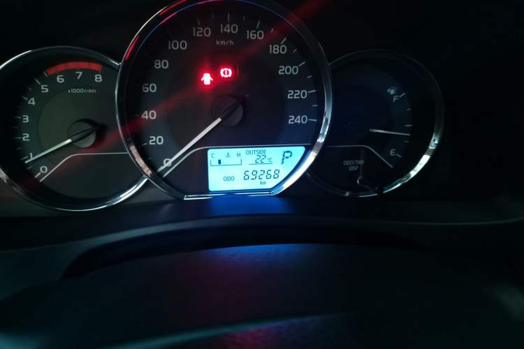 Used Toyota Corolla 2017 Revised Version 1.2T S-CVT GL Odometer Close Up