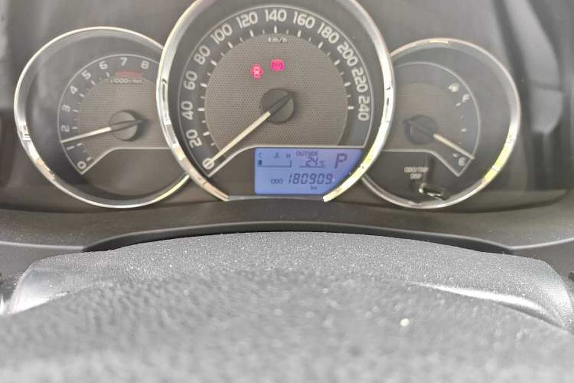 Used Toyota Corolla 2017 1.6L CVT GL Odometer Close Up