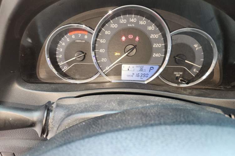 Used Toyota Corolla 2017 Revised Version 1.2T S-CVT GL Odometer Close Up