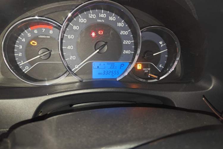 Used Toyota Corolla 2017 Revised Version 1.2T S-CVT GL Odometer Close Up