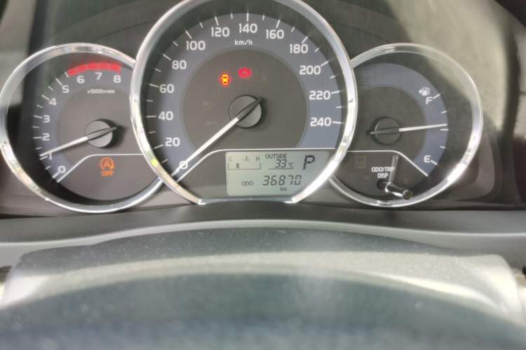 Used Toyota Corolla 2017 Revised Version 1.2T S-CVT GL Odometer Close Up