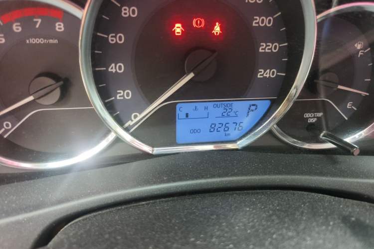 Used Toyota Corolla 2017 Revised Version 1.2T S-CVT GL Odometer Close Up