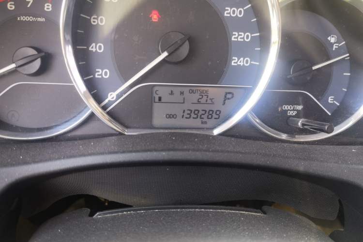 Used Toyota Corolla 2017 Revised Version 1.2T S-CVT GL Odometer Close Up