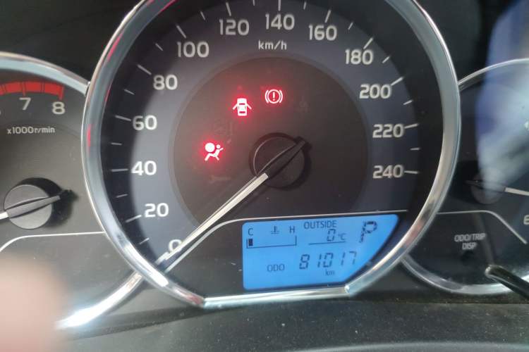 Used Toyota Corolla 2017 Revised Version 1.2T S-CVT GL Odometer Close Up
