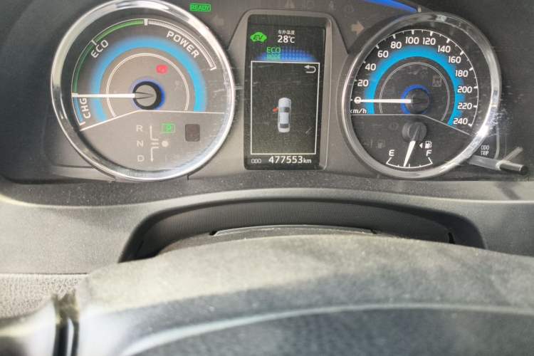 Used Toyota Corolla 2017 Revised Dual-Engine 1.8L E-CVT Elite Edition Odometer Close Up