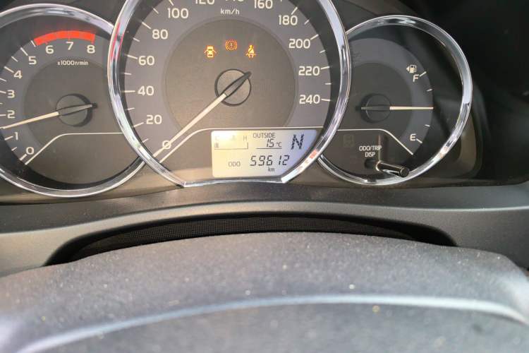 Used Toyota Corolla 2017 Revised Version 1.2T S-CVT GL Odometer Close Up