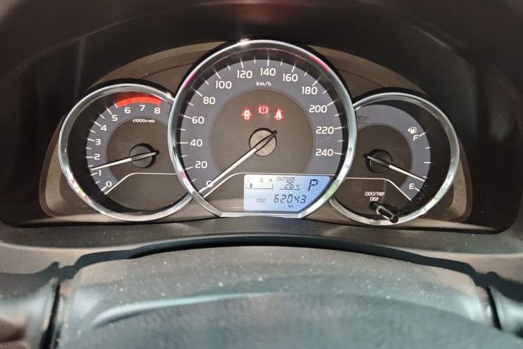 Used Toyota Corolla 2017 Revised Version 1.2T S-CVT GL Odometer Close Up