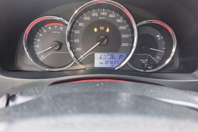 Used Toyota Corolla 2017 Revised Version 1.2T S-CVT GL Odometer Close Up