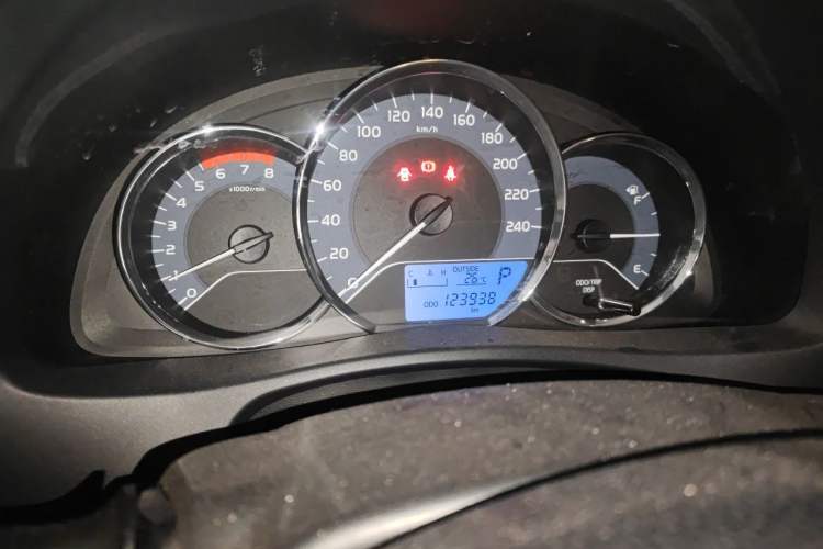 Used Toyota Corolla 2017 Revised Version 1.2T S-CVT GL Odometer Close Up