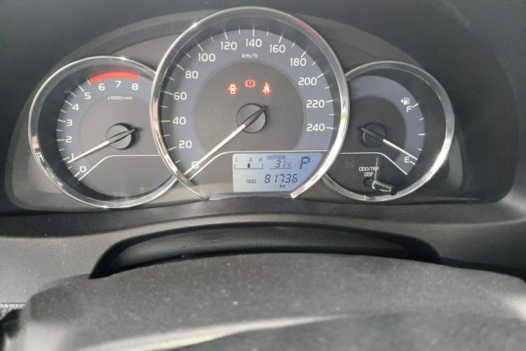 Used Toyota Corolla 2017 Revised Version 1.2T S-CVT GL Odometer Close Up