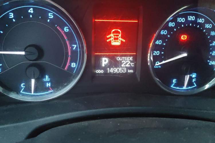 Used Toyota Corolla 2017 Revised Version 1.2T S-CVT GL-i Odometer Close Up