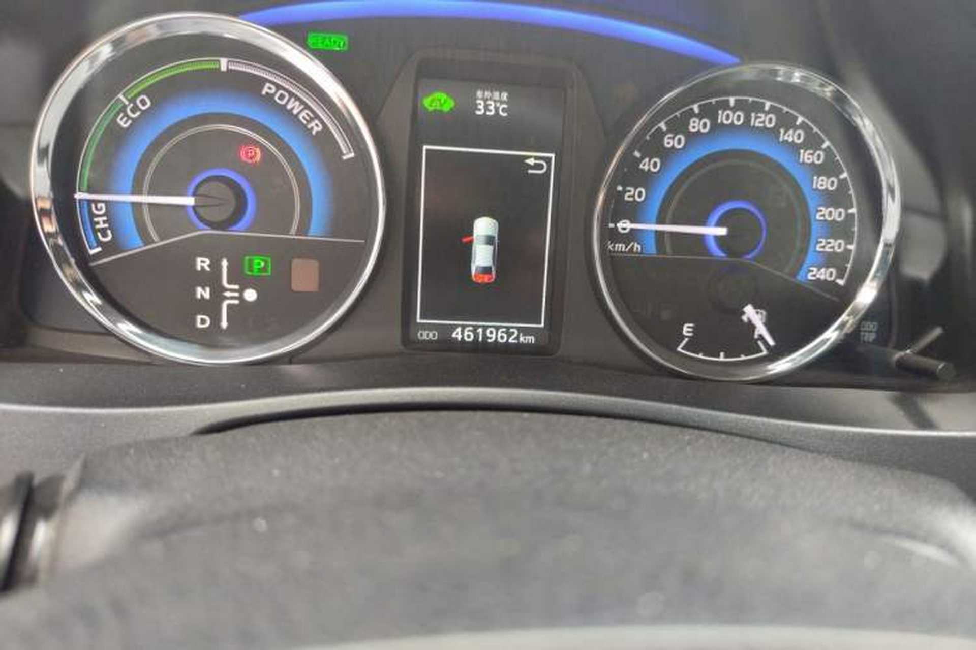 Used Toyota Corolla 2017 Revised Dual-Engine 1.8L E-CVT Elite Edition Odometer Close Up