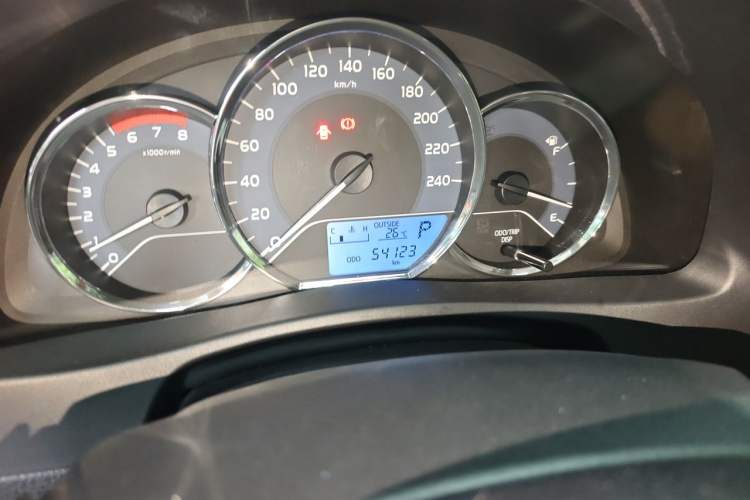 Used Toyota Corolla 2017 Revised Version 1.2T S-CVT GL Odometer Close Up
