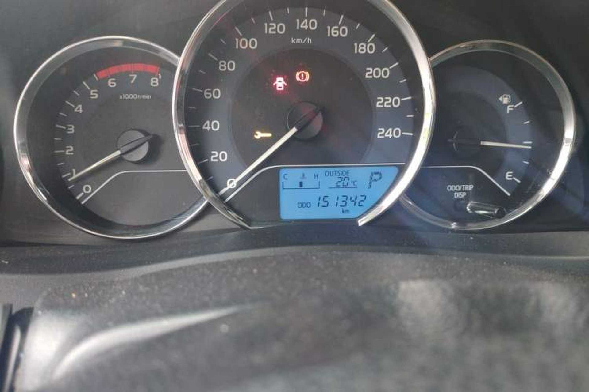 Used Toyota Corolla 2017 Revised Version 1.2T S-CVT GL Odometer Close Up