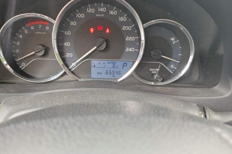 Used Toyota Corolla 2017 Revised Version 1.2T S-CVT GL Odometer Close Up