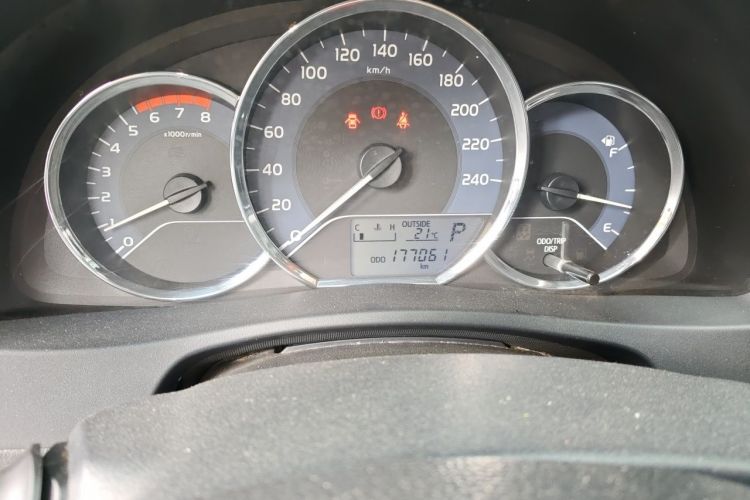 Used Toyota Corolla 2017 Revised Version 1.2T S-CVT GL Odometer Close Up
