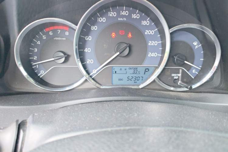 Used Toyota Corolla 2017 Revised Version 1.2T S-CVT GL Odometer Close Up