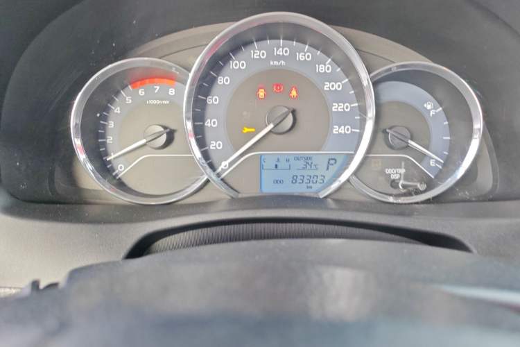 Used Toyota Corolla 2018 1.2T S-CVT GL Smart Enjoyment Version Odometer Close Up