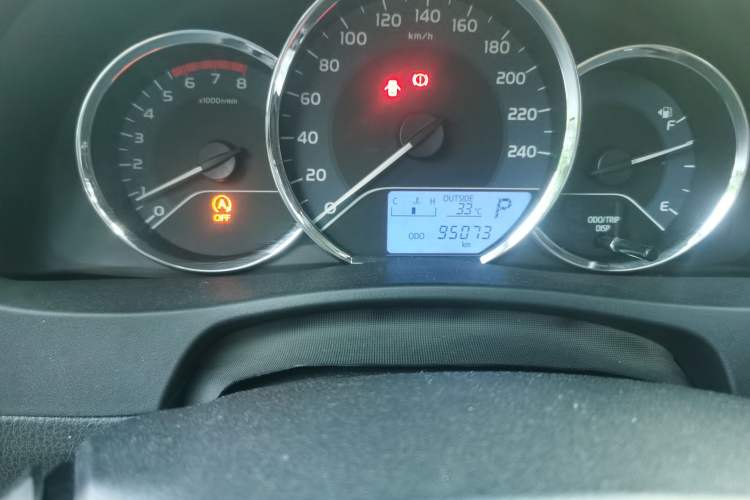 Used Toyota Corolla 2018 1.2T S-CVT GL Smart Enjoyment Version Odometer Close Up