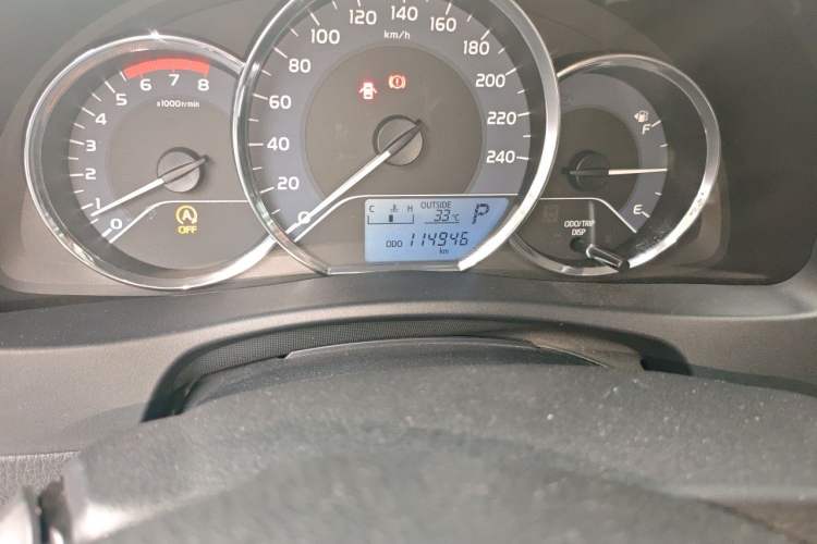 Used Toyota Corolla 2018 1.2T S-CVT GL Smart Enjoyment Version Odometer Close Up