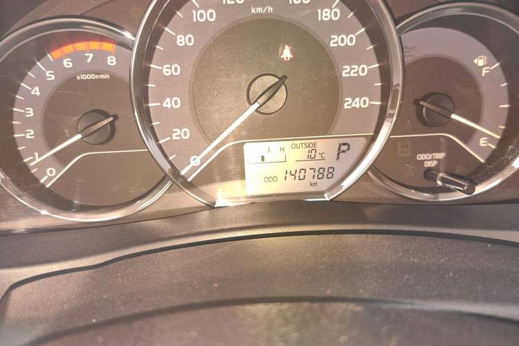 Used Toyota Corolla 2018 1.2T S-CVT GL Smart Enjoyment Version Odometer Close Up