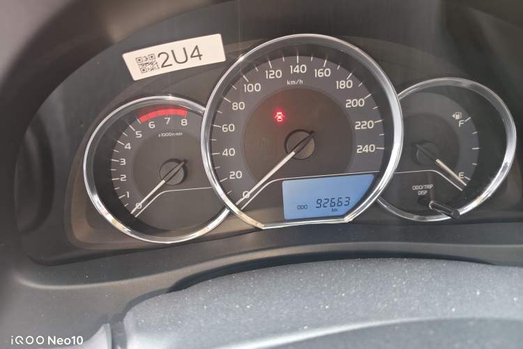 Used Toyota Corolla 2018 1.2T S-CVT GL Smart Enjoyment Version Odometer Close Up
