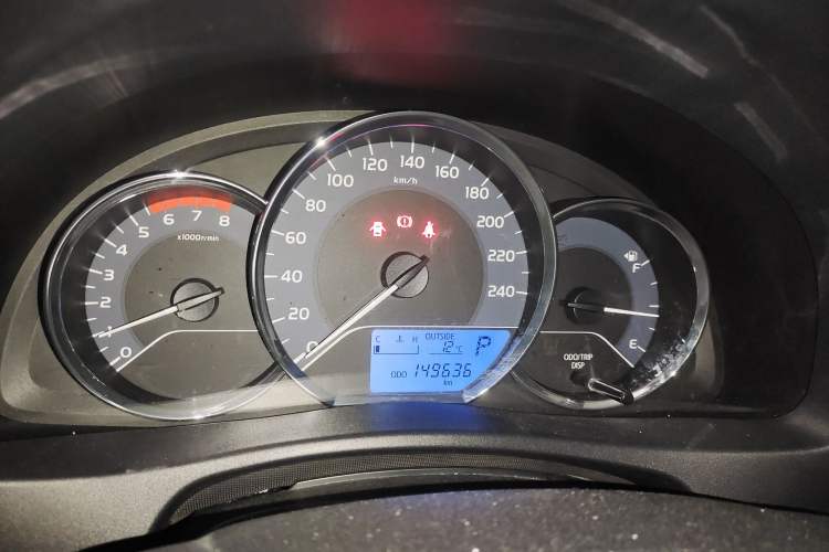 Used Toyota Corolla 2018 1.2T S-CVT GL Smart Enjoyment Version Odometer Close Up