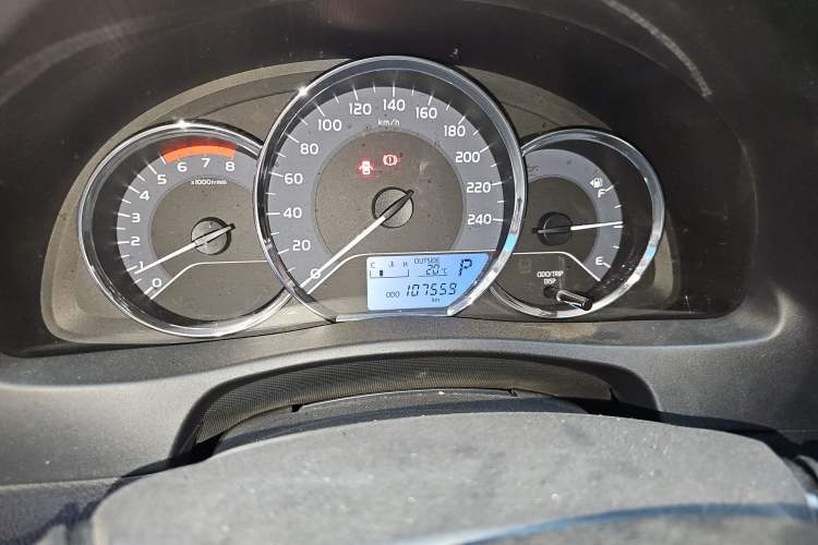 Used Toyota Corolla 2018 1.2T S-CVT GL Smart Enjoyment Version Odometer Close Up