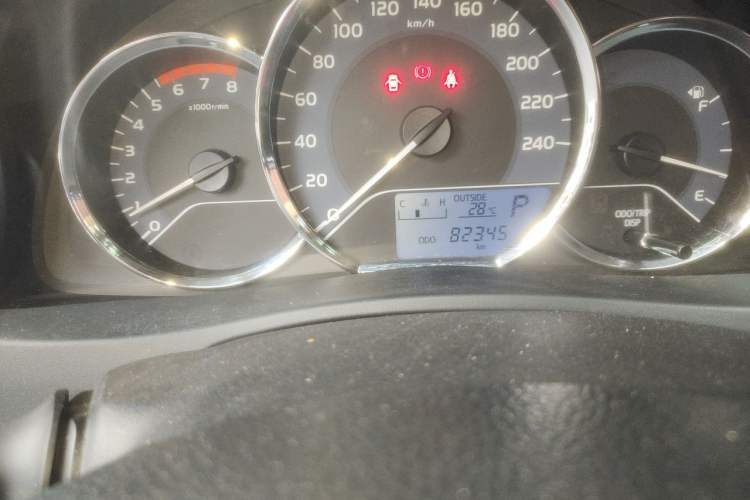 Used Toyota Corolla 2018 1.2T S-CVT GL Smart Enjoyment Version Odometer Close Up