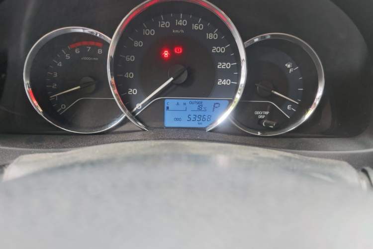 Used Toyota Corolla 2018 1.2T S-CVT GL Smart Enjoyment Version Odometer Close Up