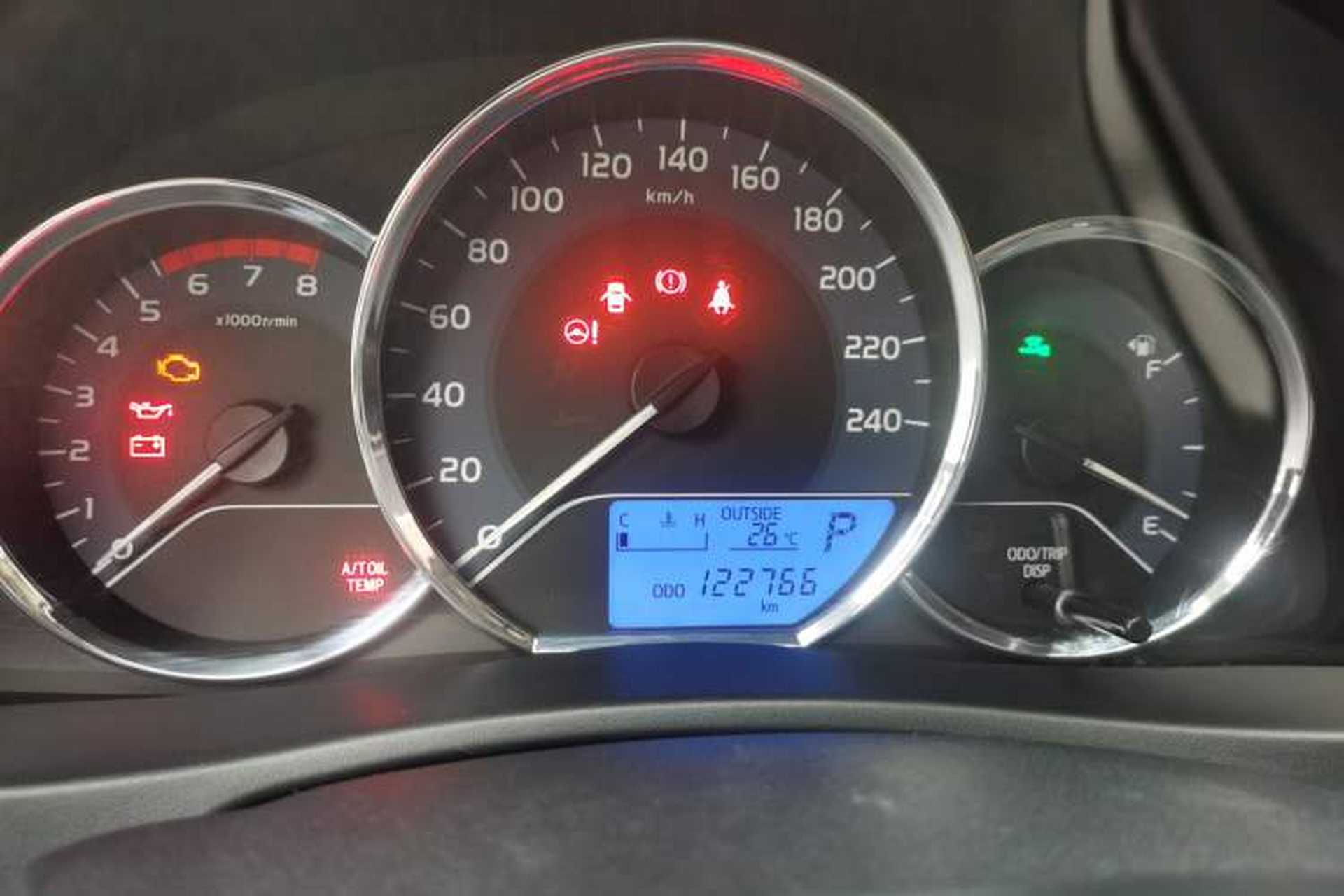 Used Toyota Corolla 2018 1.2T S-CVT GL Smart Enjoyment Version Odometer Close Up