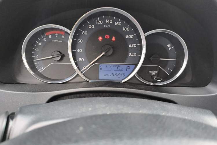 Used Toyota Corolla 2018 1.2T S-CVT GL Smart Enjoyment Version Odometer Close Up