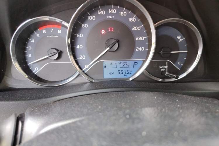 Used Toyota Corolla 2018 1.2T S-CVT GL Smart Enjoyment Version Odometer Close Up