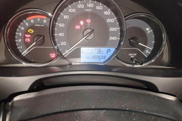 Used Toyota Corolla 2018 1.2T S-CVT GL Smart Enjoyment Version Odometer Close Up