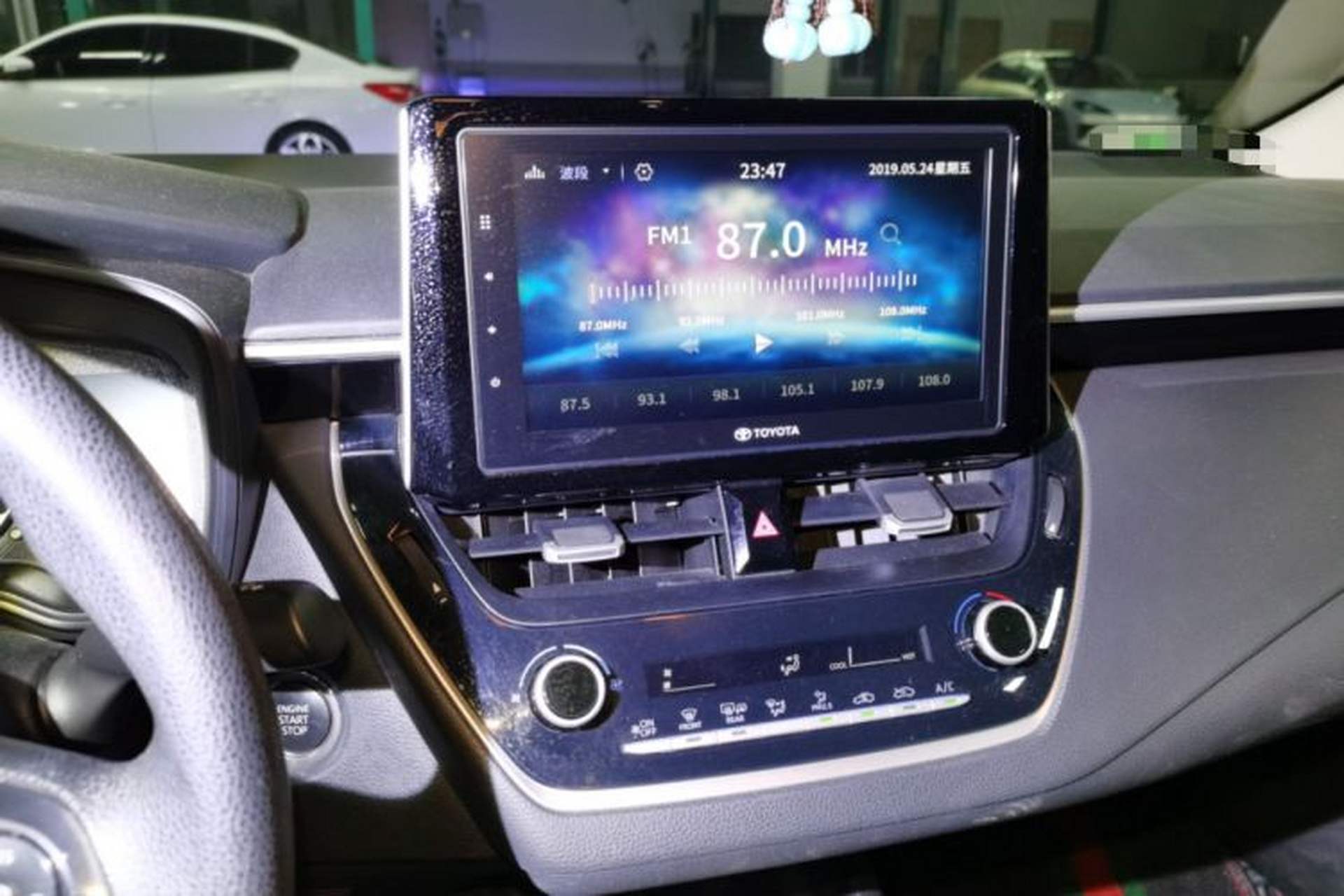 Used Toyota Corolla 2019 1.2T S-CVT GL-i Elite Edition Audio And AC Panel