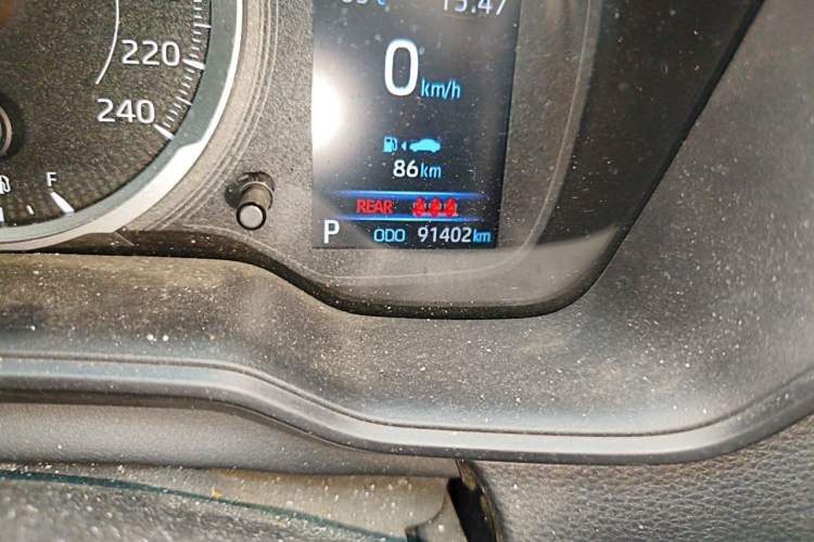 Used Toyota Corolla 2019 1.2T S-CVT GL-i Elite Edition Odometer Close Up
